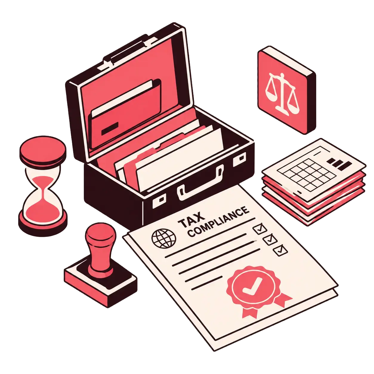Isometric Tax Compliance Workspace
