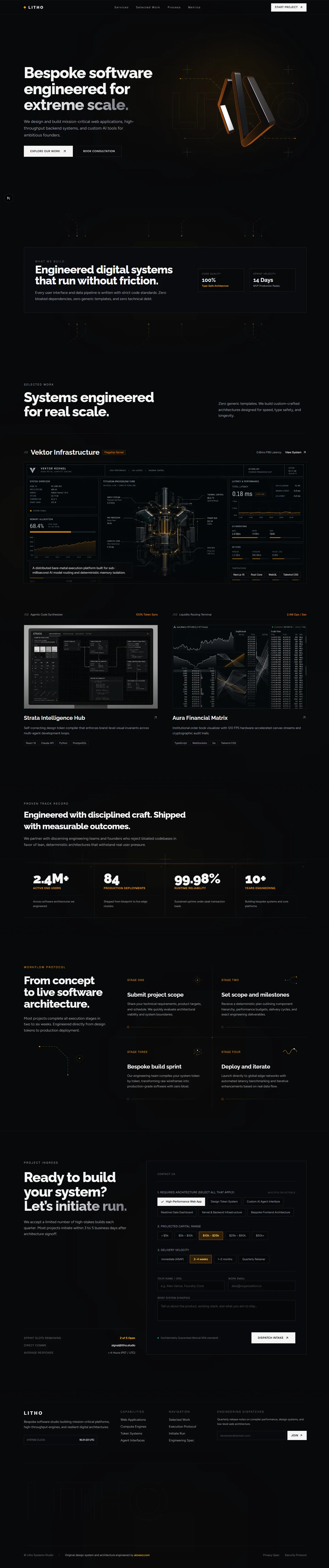 Litho Landing Page Preview