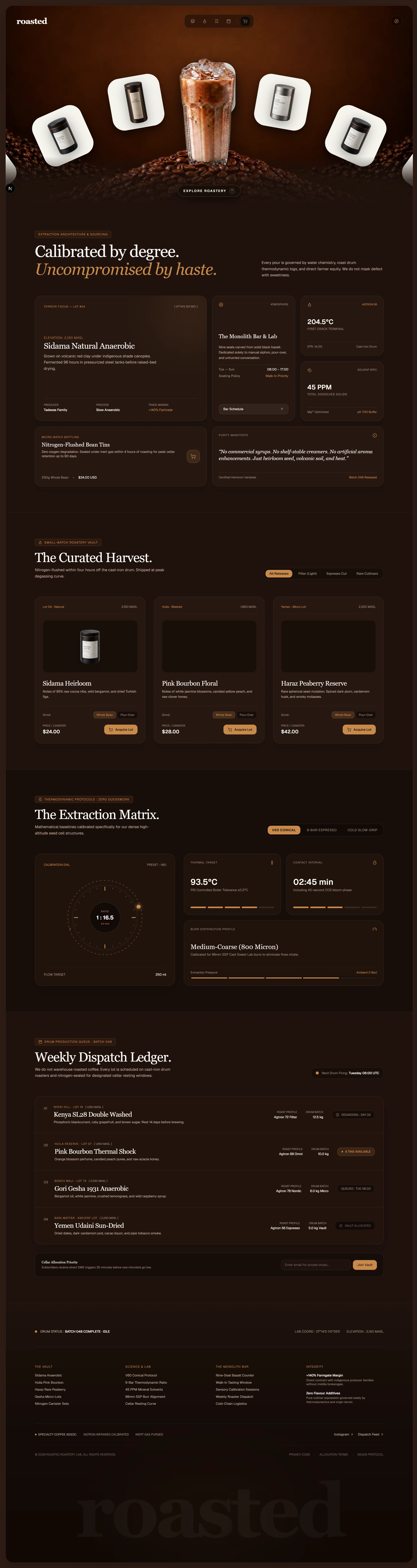roasted Landing Page Preview