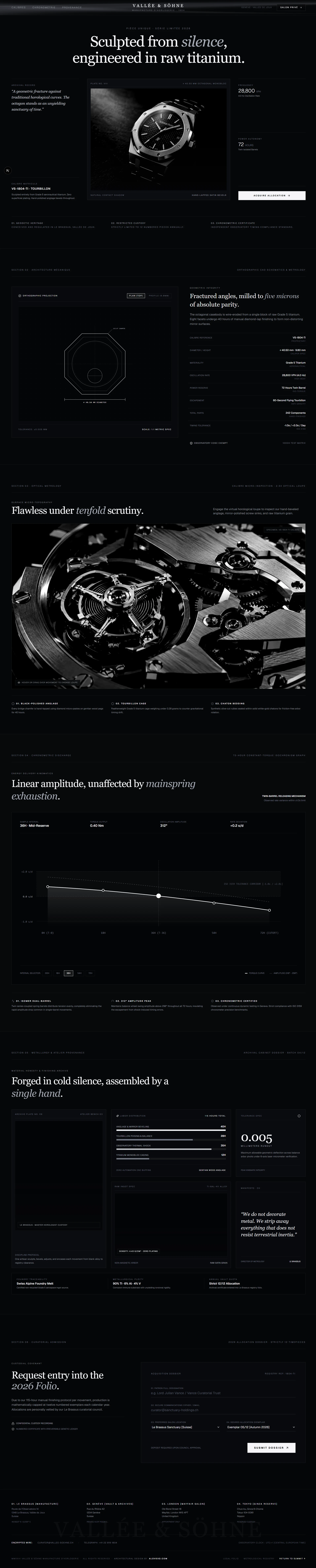 Vallée & Söhne Landing Page Preview